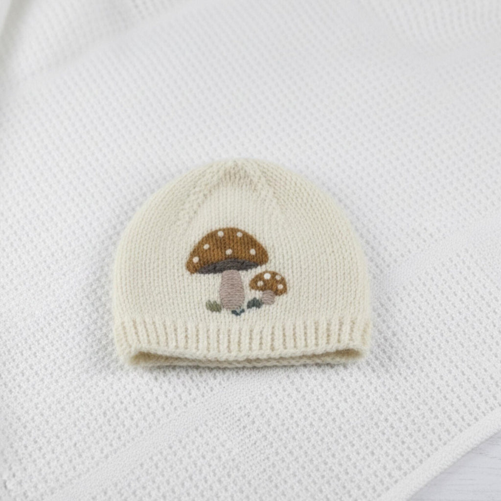 Handmade Crochet Baby Mushroom Outfit Set | Hat, Shirt & Pants | Velanest