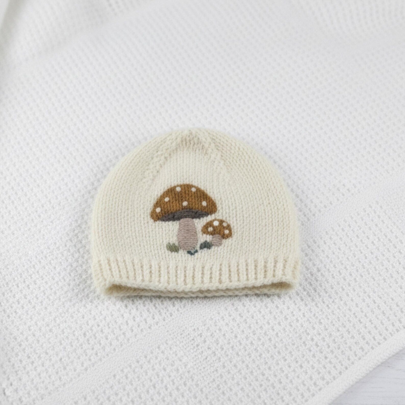 Handmade Crochet Baby Mushroom Outfit Set | Hat, Shirt & Pants | Velanest